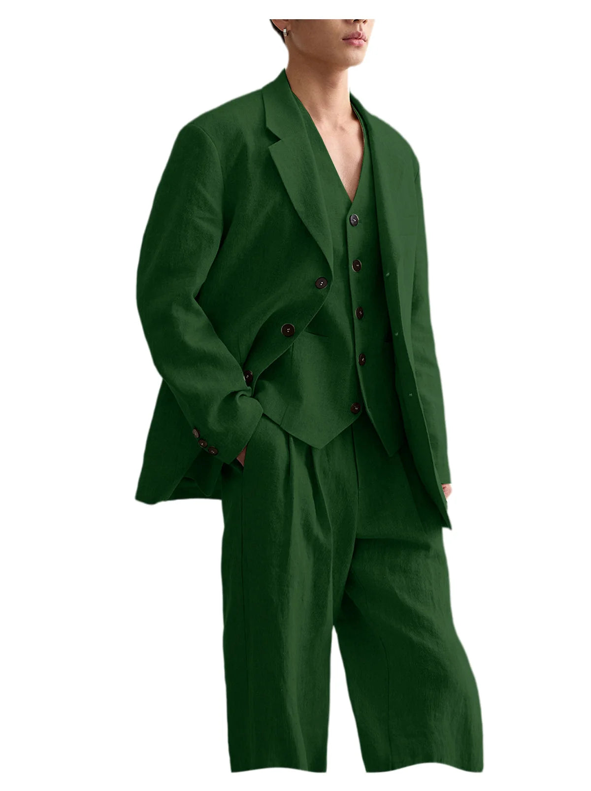 Costume Homme Lin 3 Pièces – CLEVI Paris