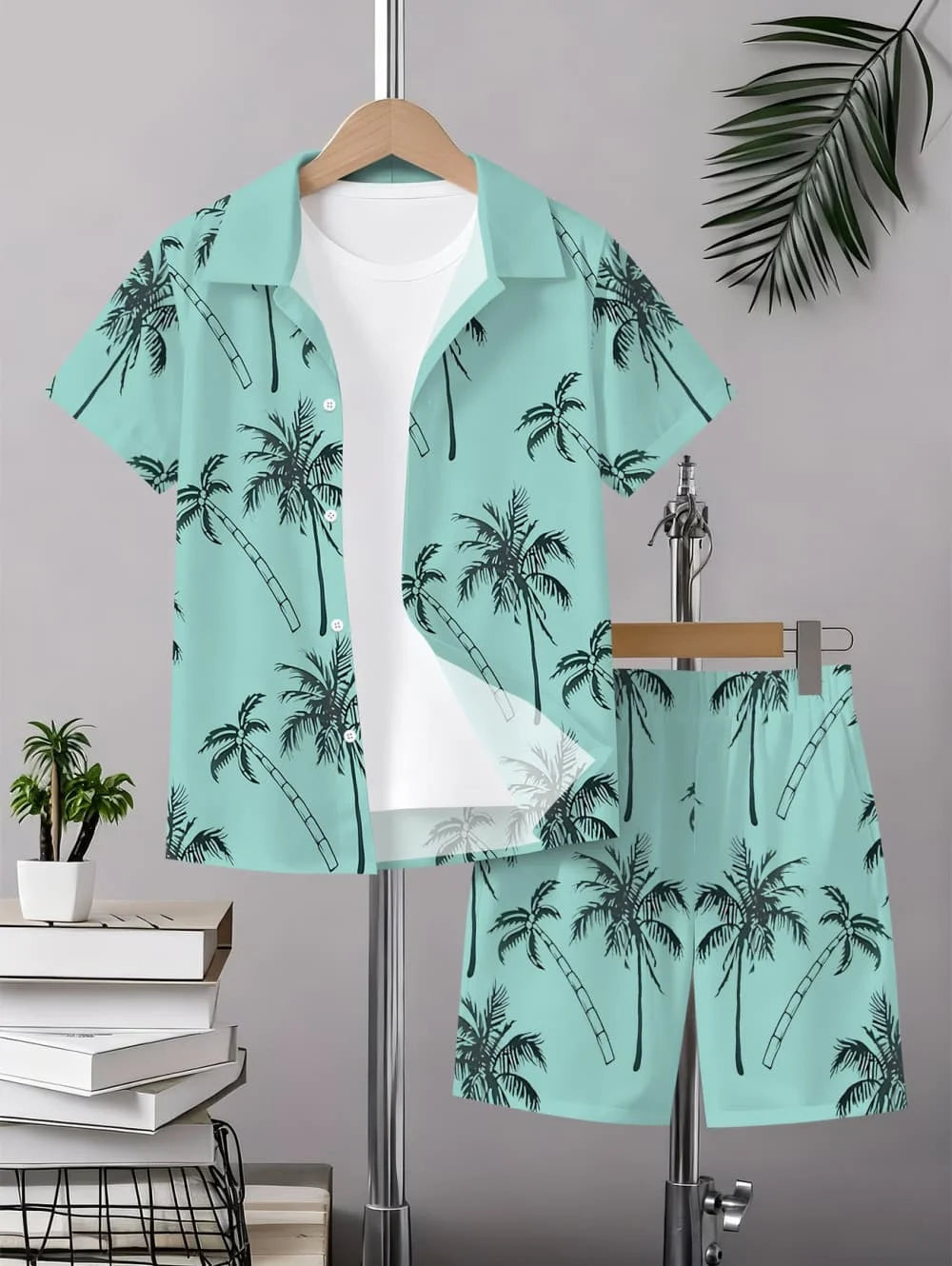 Ensemble garçon hawaïen haut et short – CLEVI Paris
