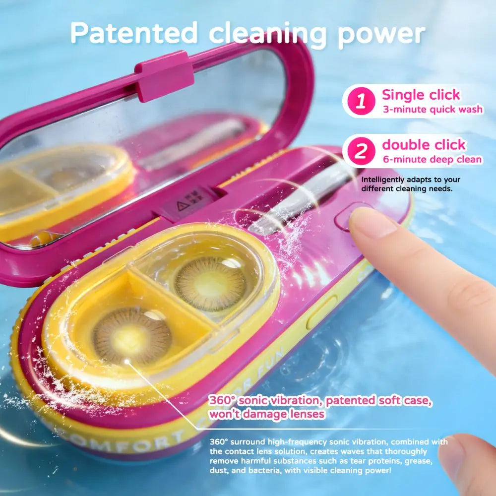 Kit Entretien Lentilles de Contact | Nettoyant, Solution & Accessoires