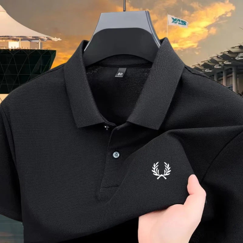 Polo Homme 100% Coton Broderie Épi Slim Fit Anti-Froissage Golf Casual Été M-4XL – CLEVI Paris