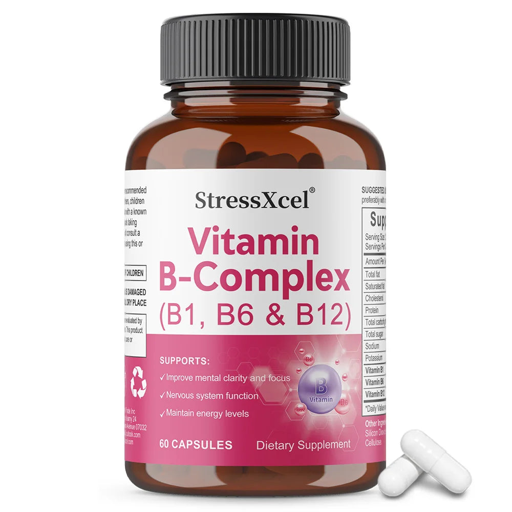 Complexe vitamines B1 B6 B12, 60 capsules – CLEVI Paris