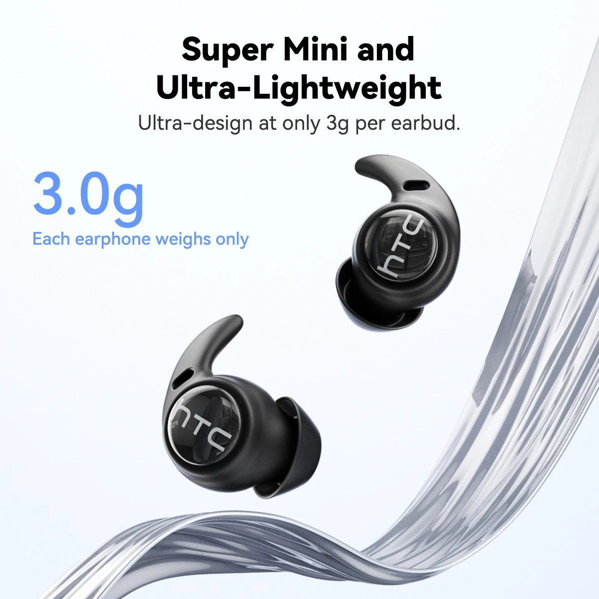 Écouteurs Open-Ear HTC NE76 Bluetooth 5.4 ENC IPX6 HiFi – CLEVI Paris