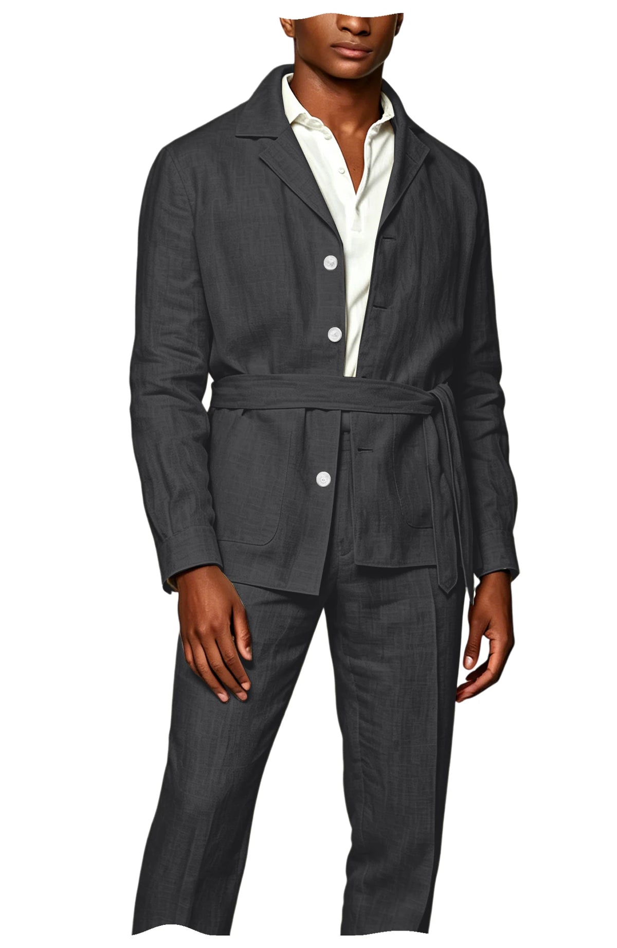 Costume lin-coton homme 2 pièces – CLEVI Paris