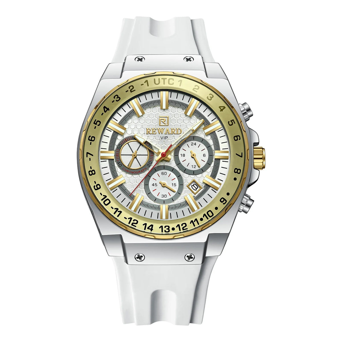 Montre Sport Quartz Chronographe REWARD Homme Silicone – CLEVI Paris