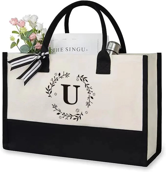 Tote Bag Toile Femme Grande Capacité Floral – CLEVI Paris