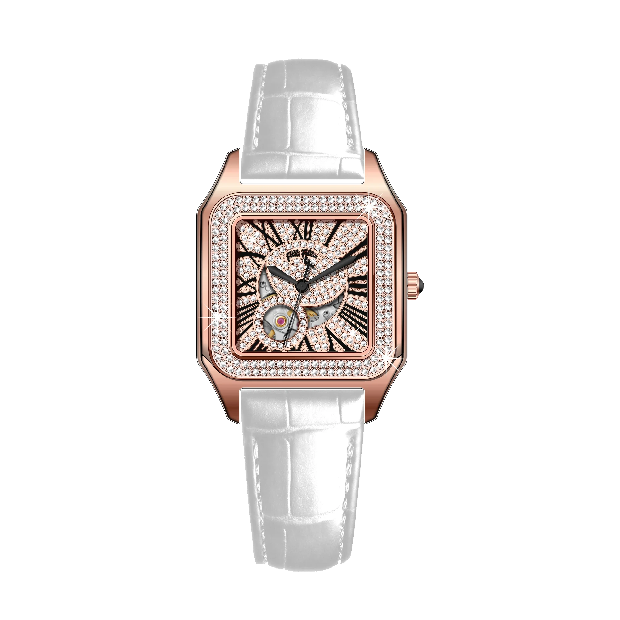 OBLVLO Montre Automatique Femme Chiffres Romains Acier Inoxydable Lumineuse – CLEVI Paris