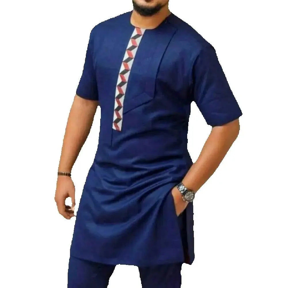 Ensemble Deux Pièces Kaftan Homme Brodé – CLEVI Paris