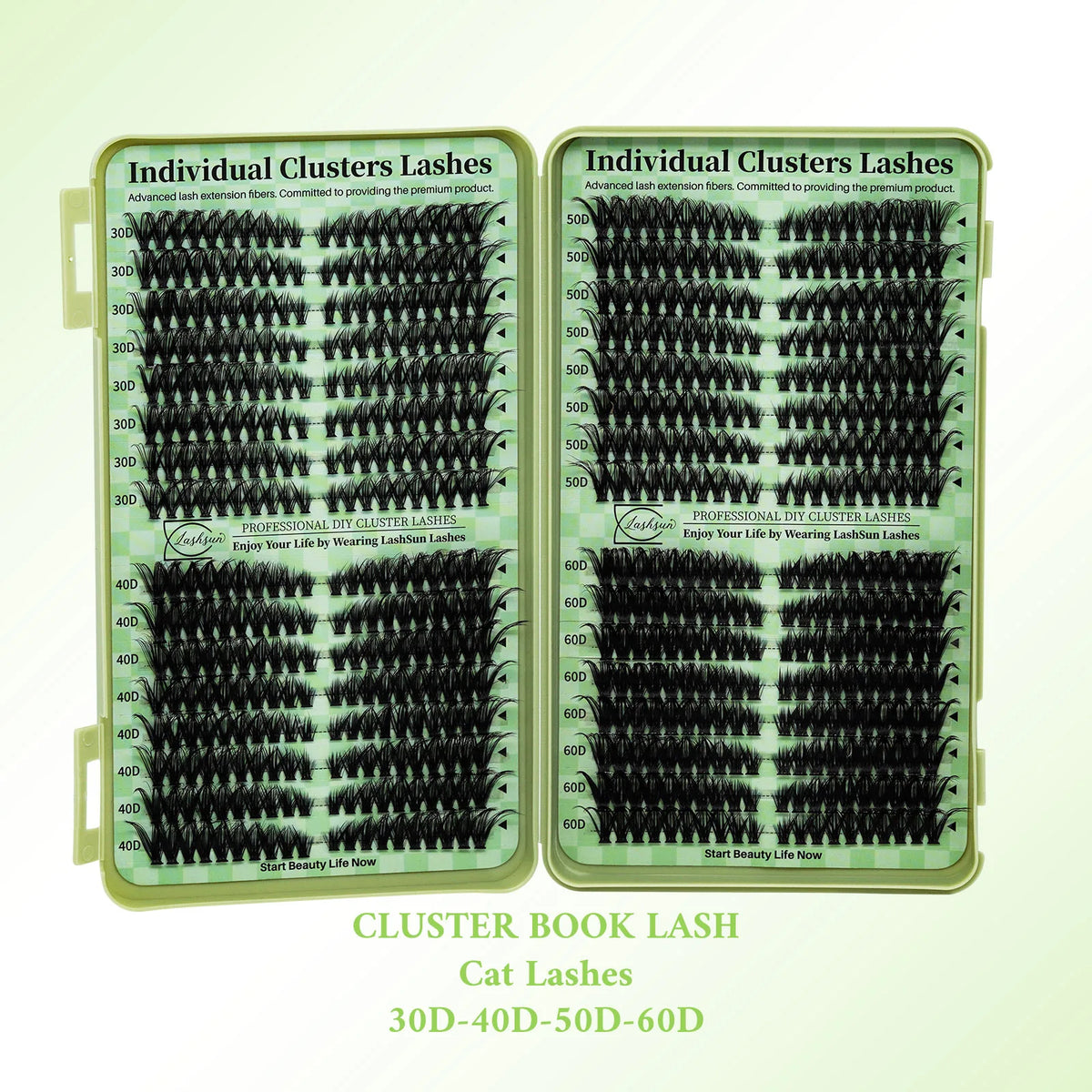 Cils en grappes DIY Lashsun, courbure D – CLEVI Paris
