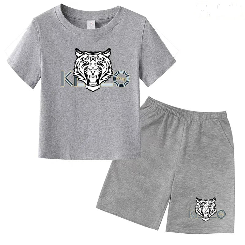 Ensemble enfant T-shirt imprimé et short – CLEVI Paris