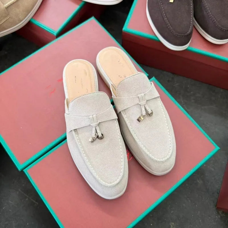 Mocassins Femme Cuir Véritable Loafers Confort Slip-On Casual EU 35-47 – CLEVI Paris