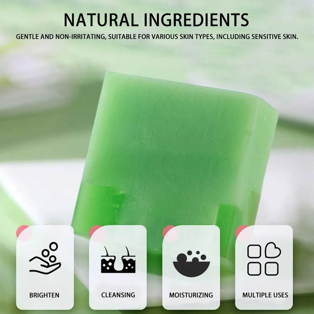 Savon Artisanal Aloé Vera FUJZXANS – Nettoyant & Hydratant Visage & Corps – CLEVI Paris