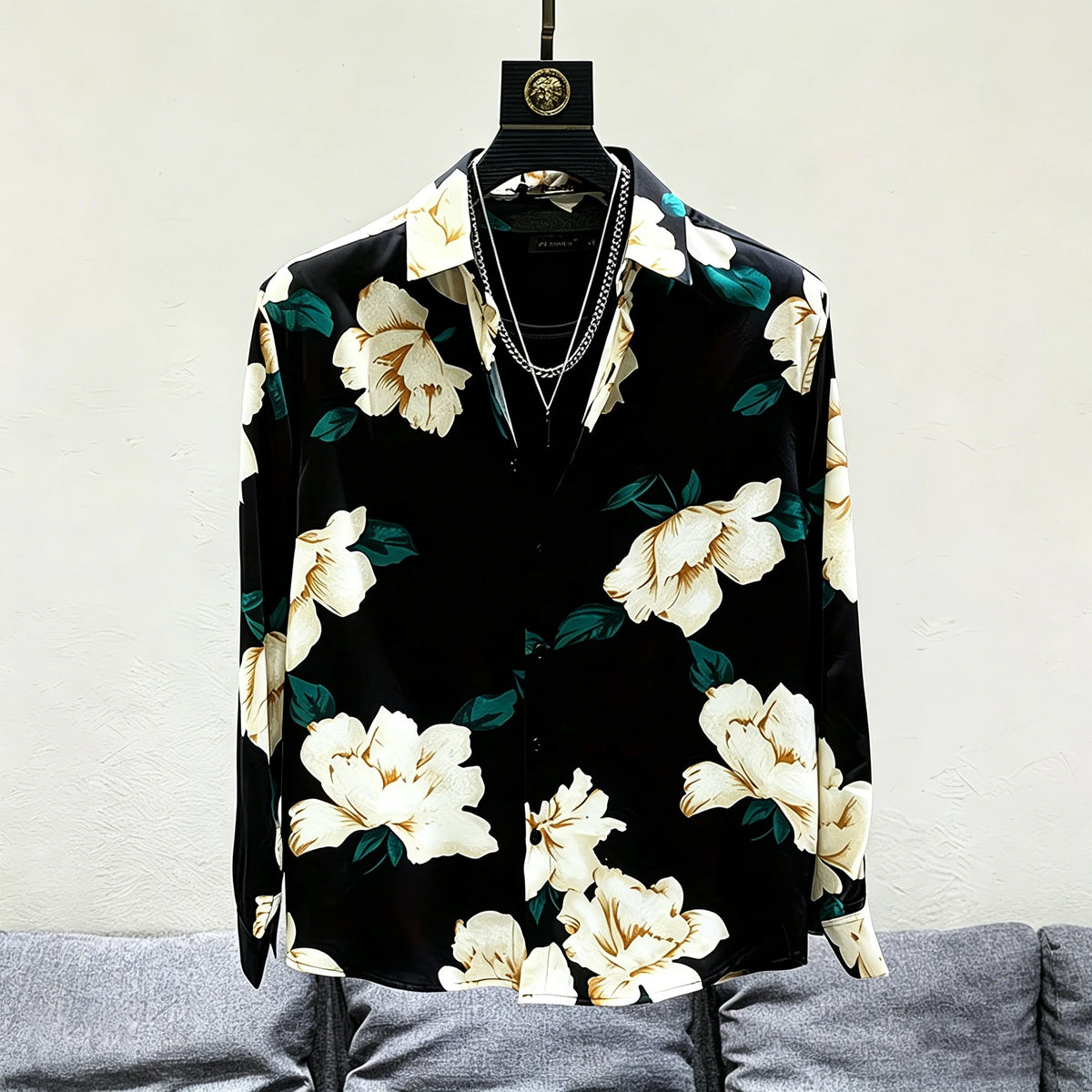 Chemise homme à imprimé floral – CLEVI Paris