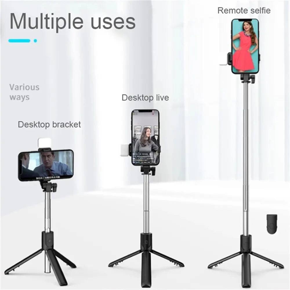 Trépied perche selfie Bluetooth R1 – CLEVI Paris
