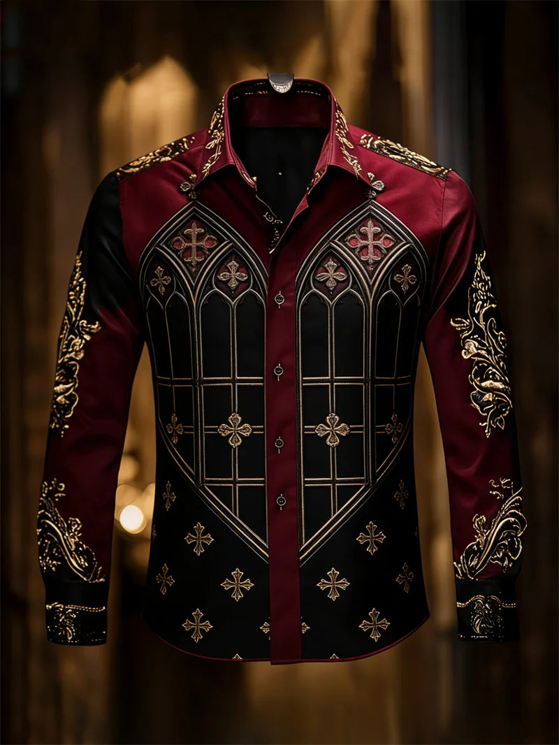 Chemise Homme à Motif Artistique 3D – CLEVI Paris