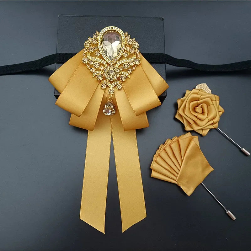Ensemble nœud papillon 3 pièces, fleurs – CLEVI Paris