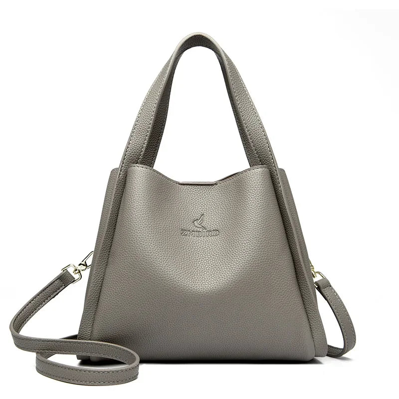 Sac Fourre-Tout Femme Cuir Microfibre 3 Modes de Port – CLEVI Paris