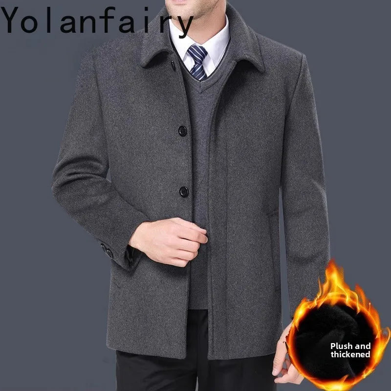 Manteau homme en cachemire et laine – CLEVI Paris