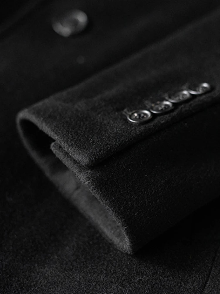 Manteau long noir homme – CLEVI Paris