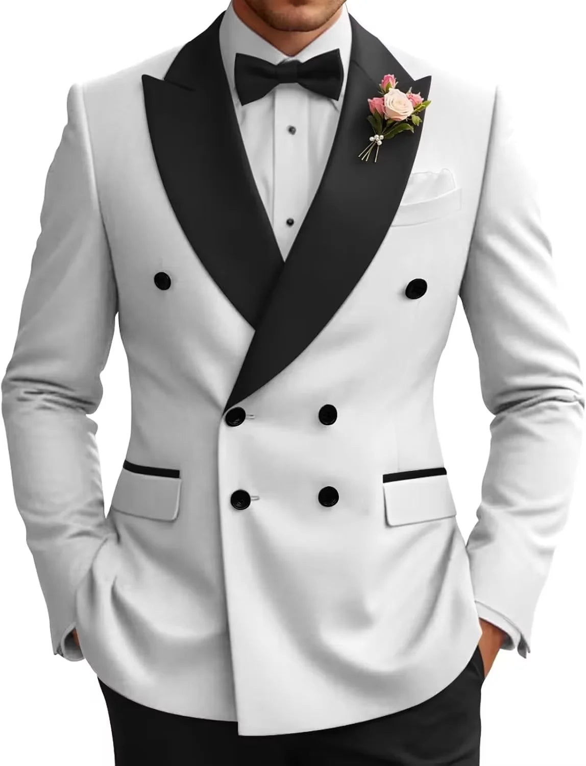 Veste de smoking croisée homme – CLEVI Paris