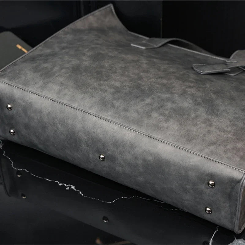 Sac Cabas Unisexe PU Multifonction Grande Capacité 41x32x10cm – CLEVI Paris