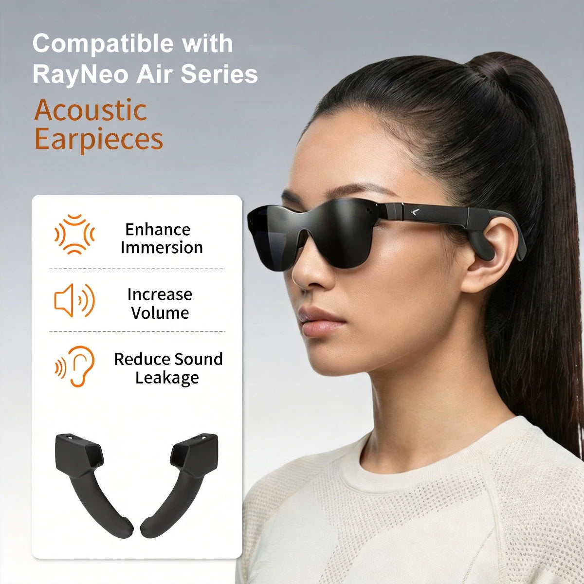 Tube sonore silicone pour lunettes RayNeo – CLEVI Paris