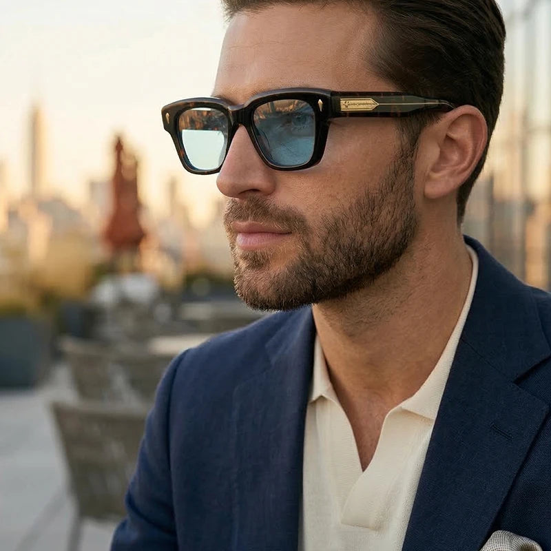 Lunettes de soleil carrées en acétate – CLEVI Paris