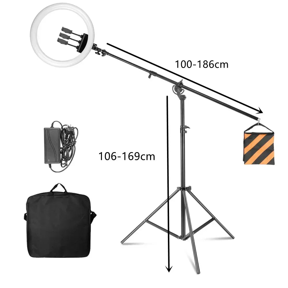 Anneau LED SH 18 pouces et supports au choix – CLEVI Paris