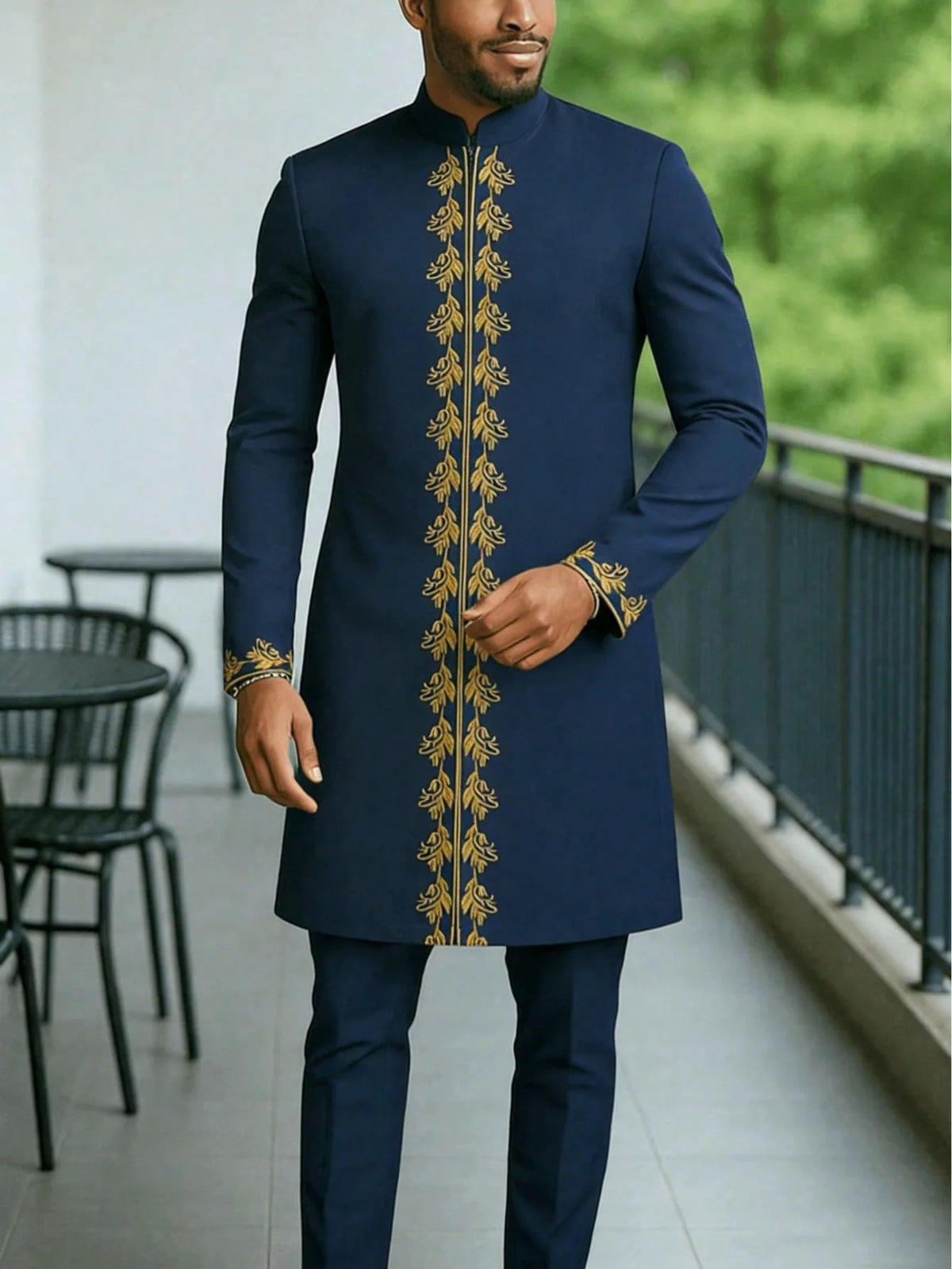 Ensemble Traditionnel Africain Homme Kaunda – CLEVI Paris