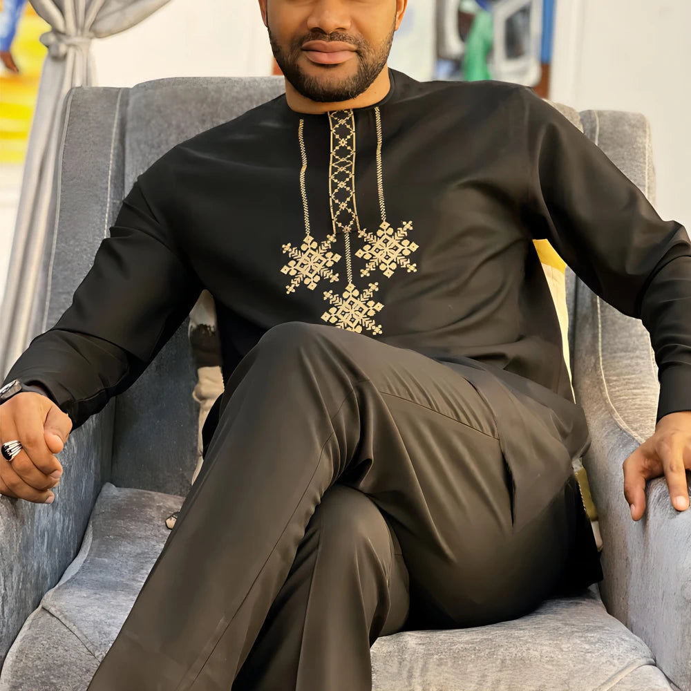 Ensemble Traditionnel Africain Homme Kaunda – CLEVI Paris