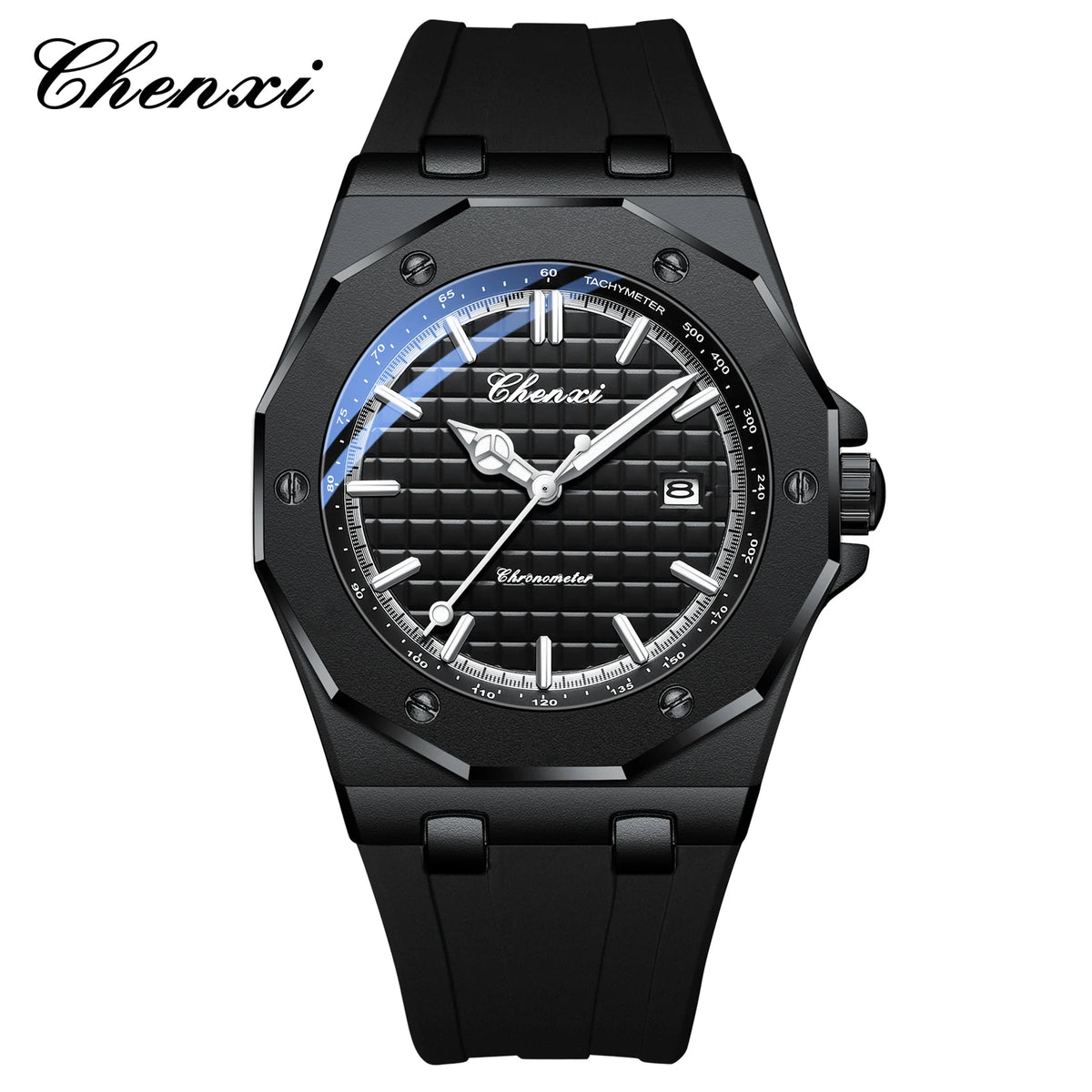 CHENXI 8268 Montre Homme Quartz Silicone Calendrier Lumineux Unisexe – CLEVI Paris