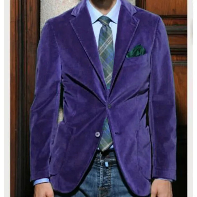 Costume Homme Velours 2 Pièces – CLEVI Paris