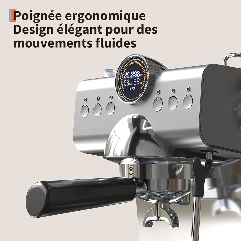 Machine à expresso 20 bars, réservoir 1,5 L – CLEVI Paris
