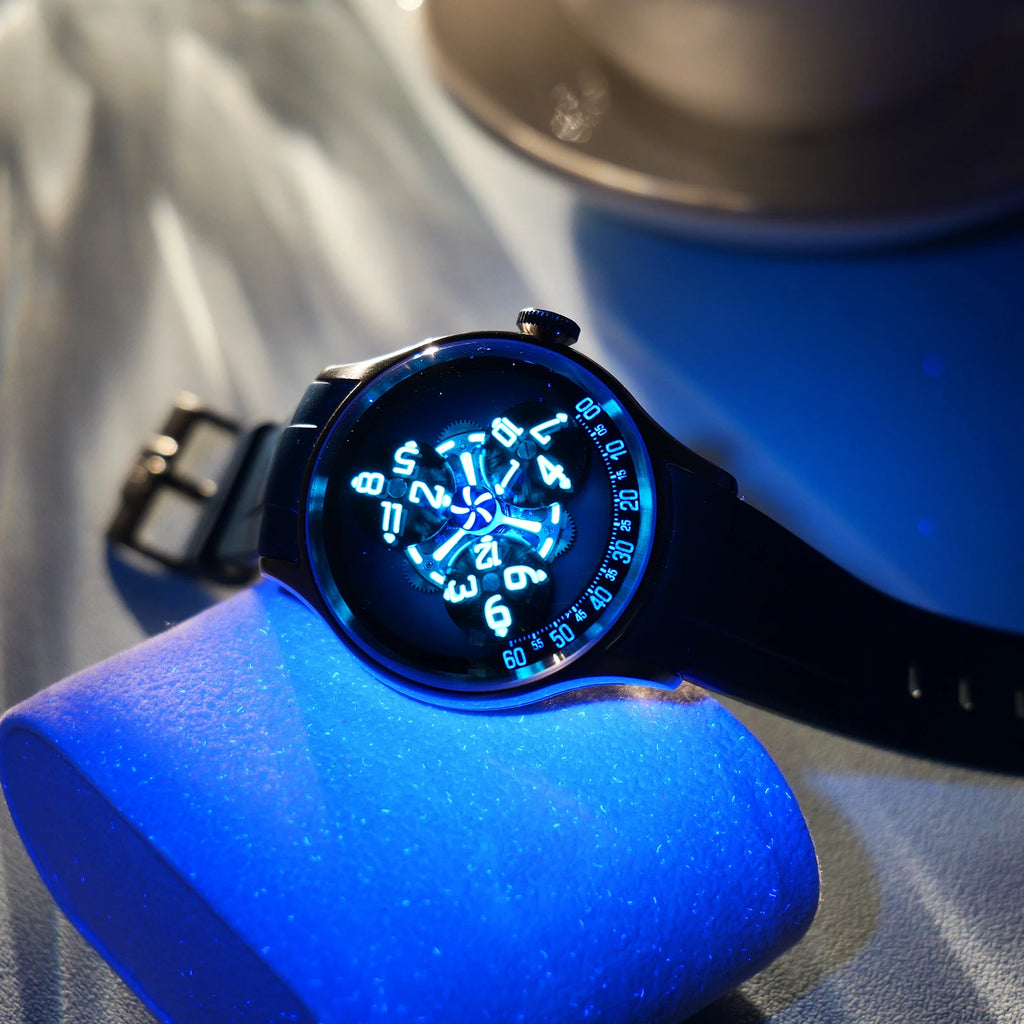Montre Homme Automatique Trisome Étoile Planète Super Lumineux Oblvlo – CLEVI Paris