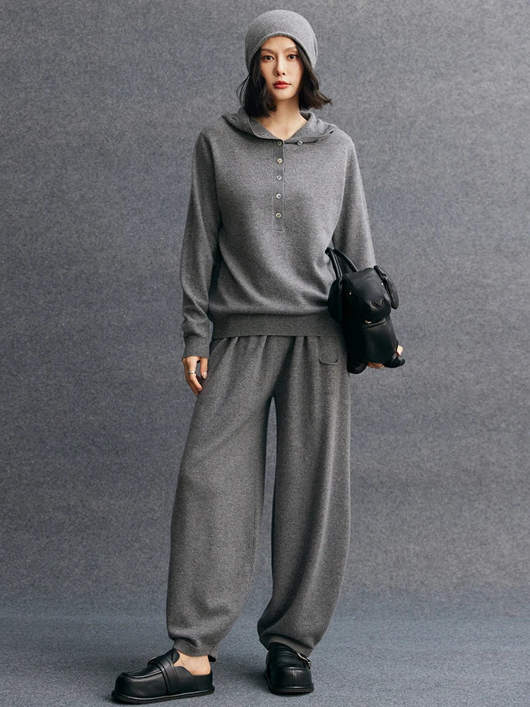 Pull à capuche ou pantalon cachemire femme – CLEVI Paris