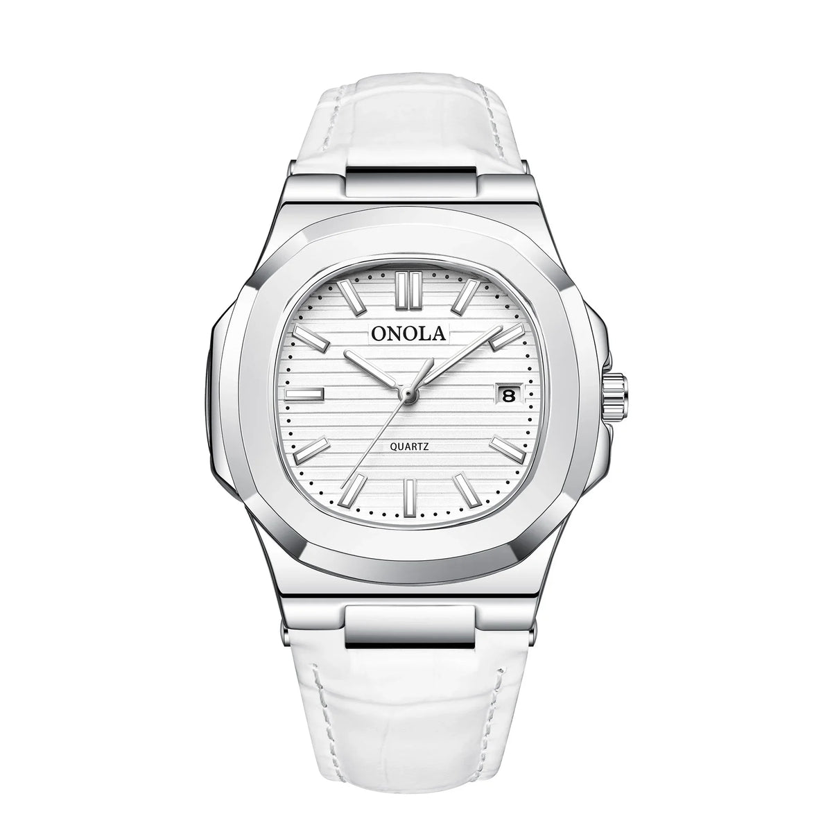 Montre Quartz Business ONOLA Homme Cuir Forme Originale – CLEVI Paris