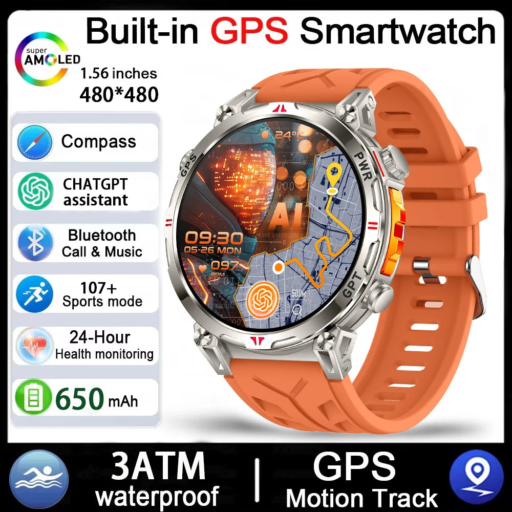 Montre GPS DAORKOW AMOLED 1,56″ – CLEVI Paris