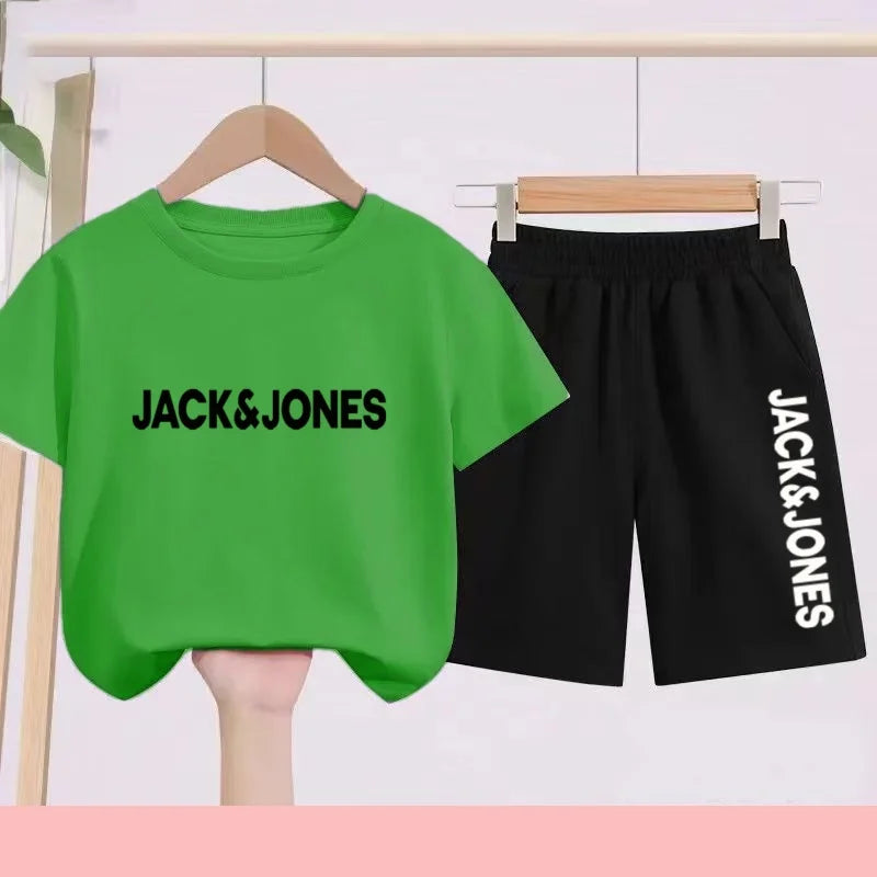 Ensemble enfant imprimé T-shirt et short – CLEVI Paris