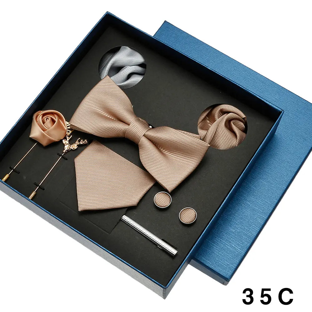 Coffret homme 8 pièces, cravate et accessoires – CLEVI Paris