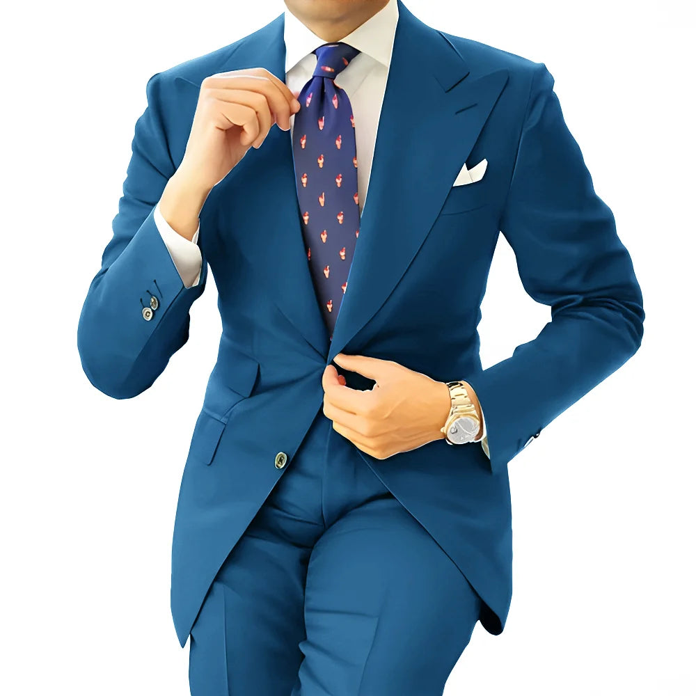 Costume homme formel, coupe droite – CLEVI Paris