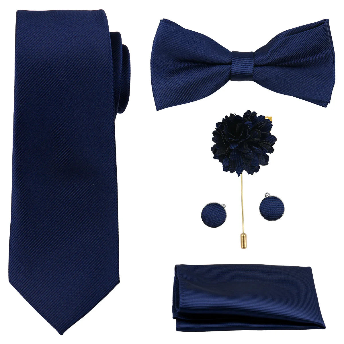 Coffret homme 5 pièces, cravate et nœud papillon – CLEVI Paris