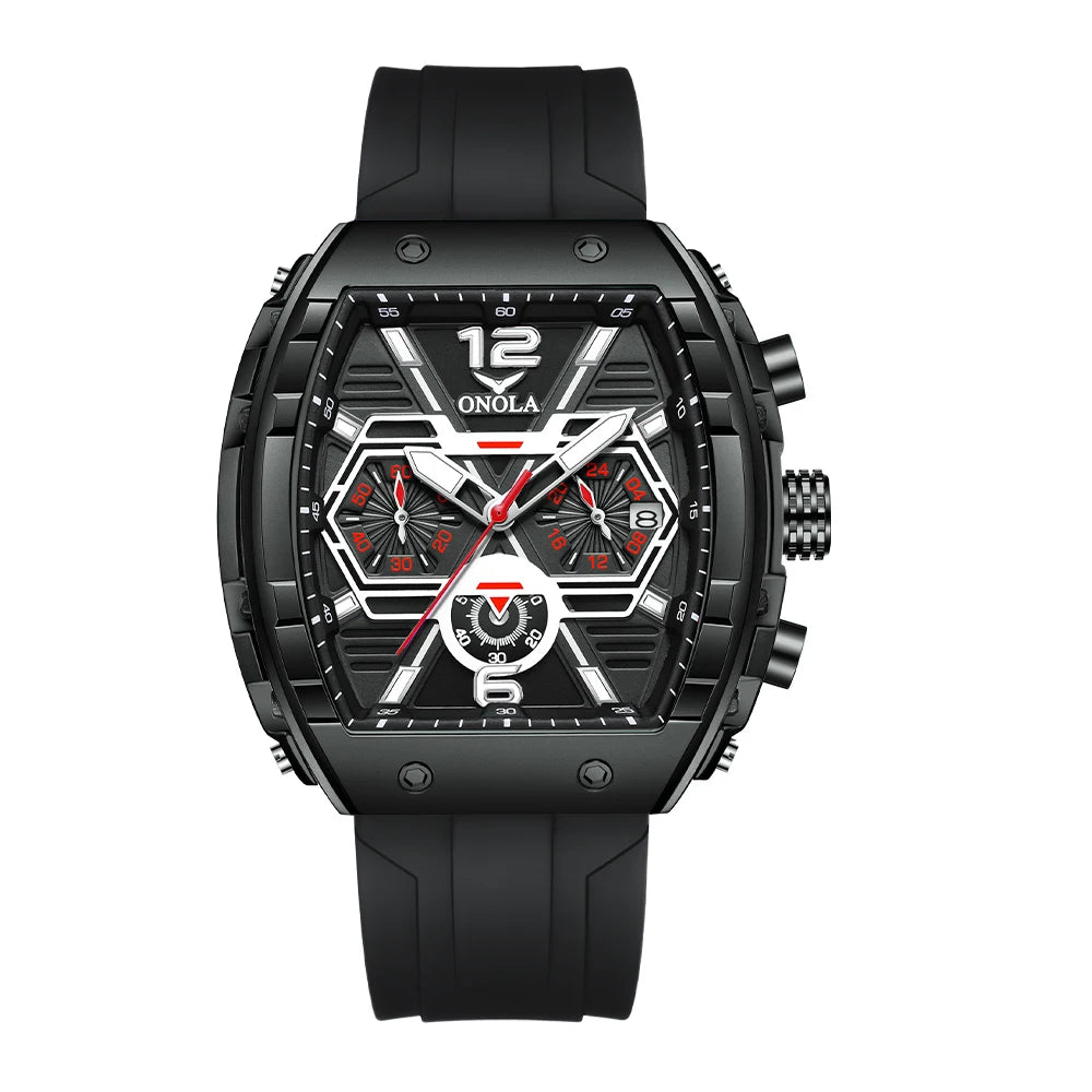 Montre Sport Quartz ONOLA Homme Silicone Marine – CLEVI Paris