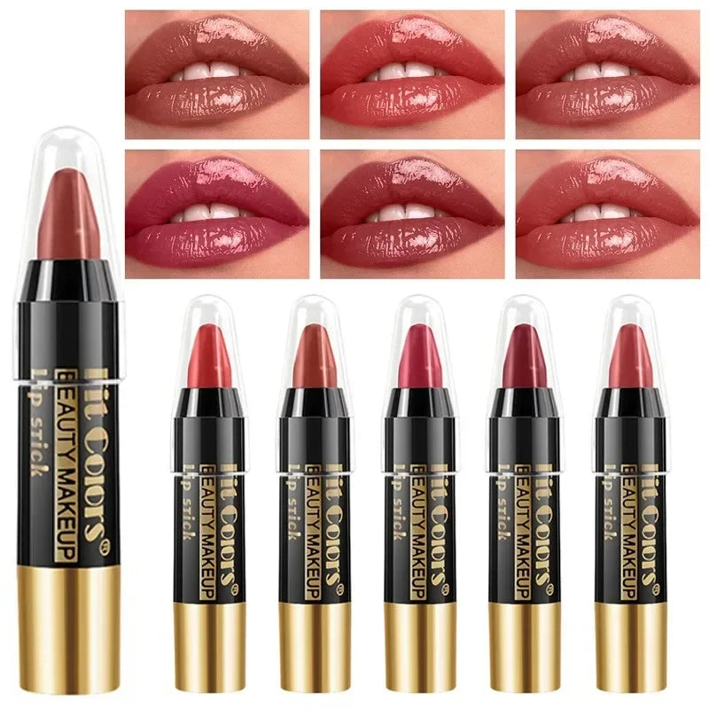 Rouge à Lèvres Crayon Velours Waterproof – Hydratant, Longue Tenue, 6 Teintes – CLEVI Paris