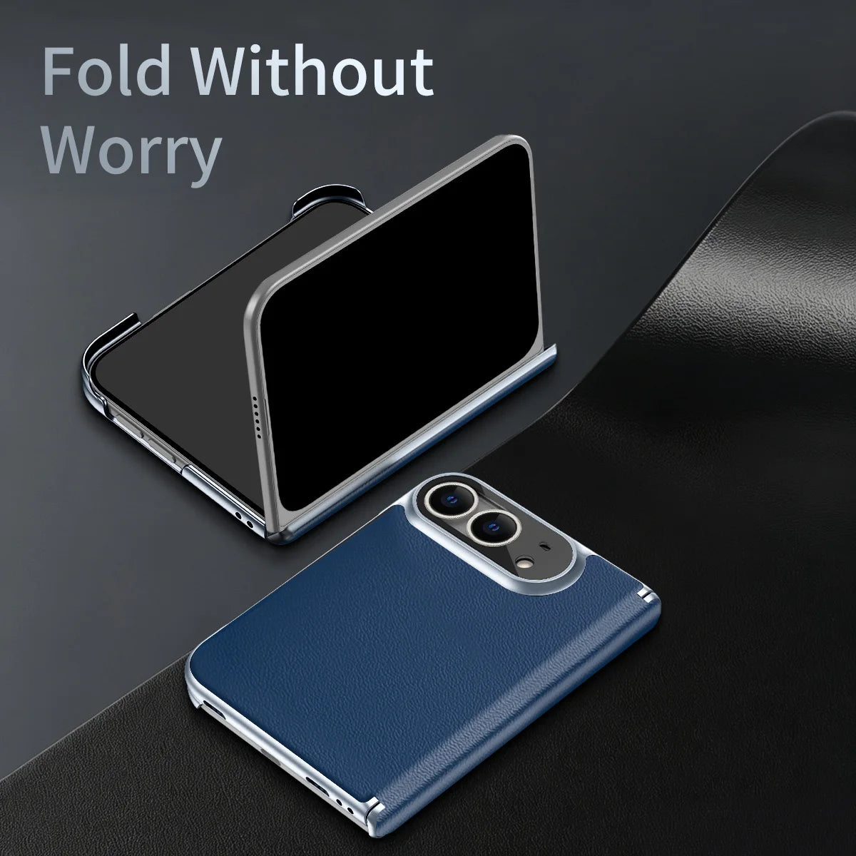 Coque iPhone Duo fine en simili cuir doux – CLEVI Paris