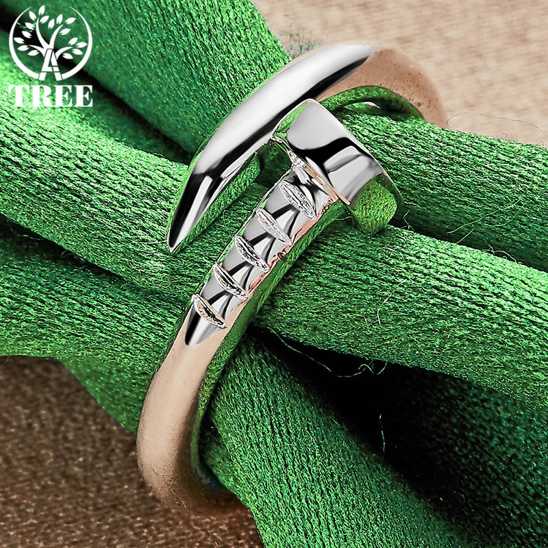 Bague Ajustable Géométrique Dorée ou Argentée – CLEVI Paris