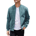 Veste homme zippée à col rond, style rétro – CLEVI Paris