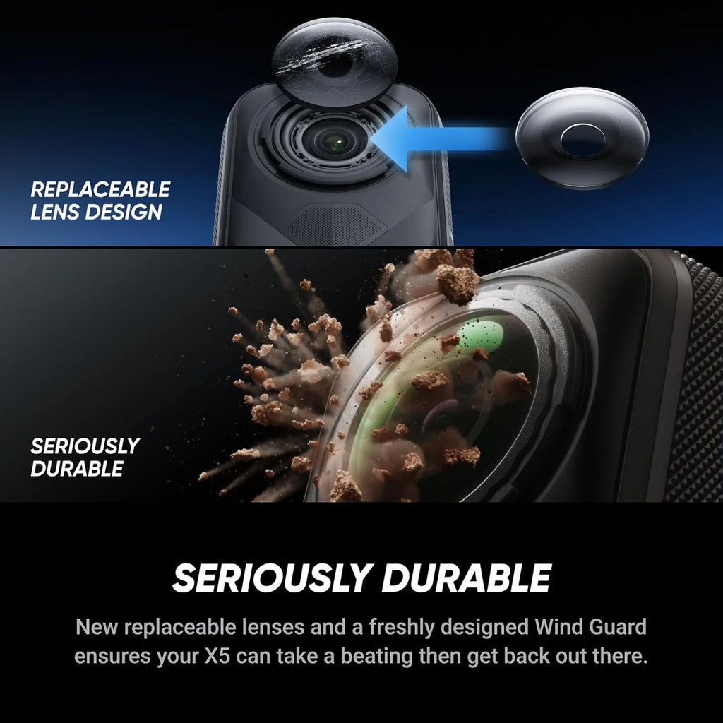 Caméra Insta360 X5 8K 360° préactivée – CLEVI Paris