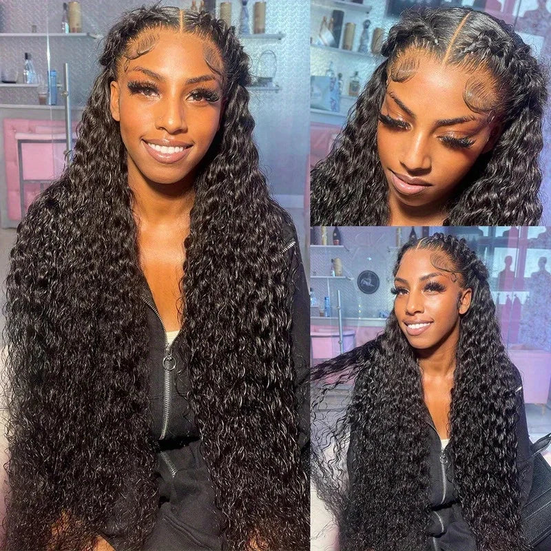 Perruque Lace Front Deep Wave Cheveux Humains Remy Hair 5x5 13x4 13x6 Densité 200% 16-42 Pouces – CLEVI Paris