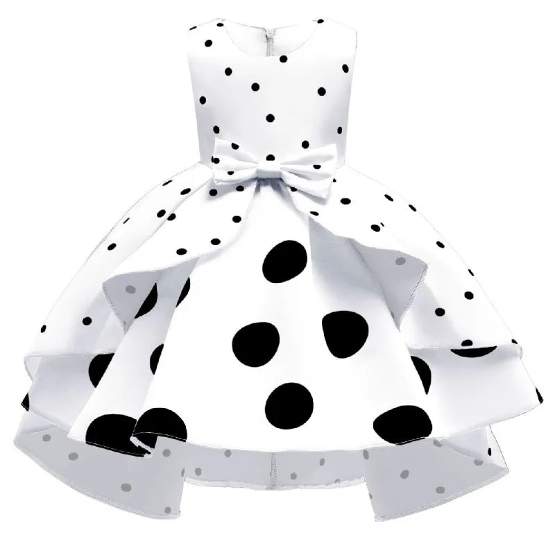 Robe cérémonie fille à motifs floraux – CLEVI Paris