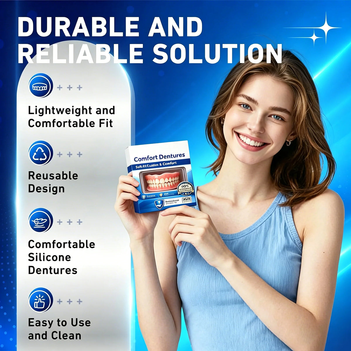 Dents artificielles supérieures et inférieures – CLEVI Paris