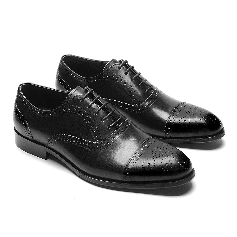 Oxford brogue homme en cuir et patchwork – CLEVI Paris